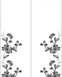 Пескоструйный рисунок Цветы 1235